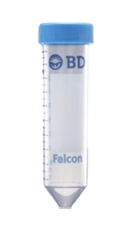 Provetta Falcon da 50ml utilizzata per la raccolta del campione di urina nel test Easilycar Bladder di Eurofins Genoma.