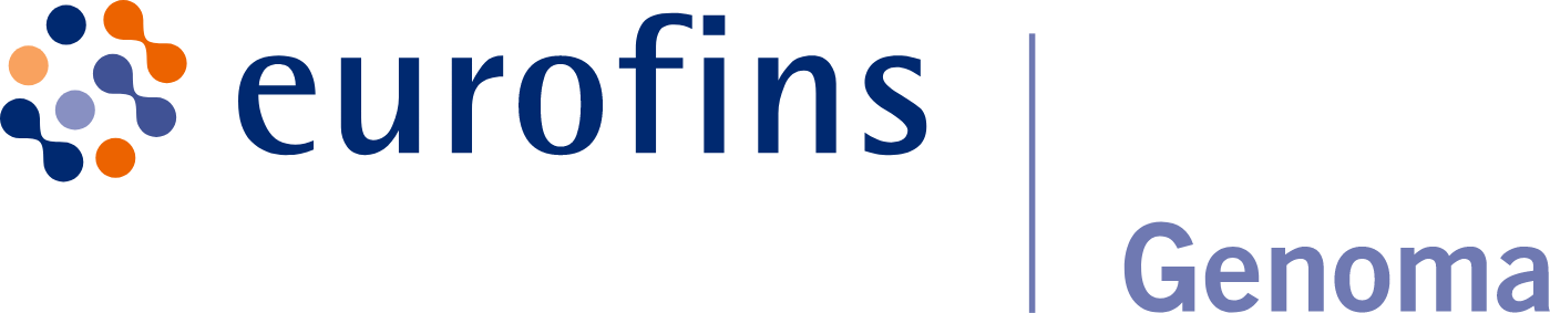Logo di Eurofins Genoma, azienda specializzata in test genetici e diagnostica molecolare, punto di riferimento d'eccellenza per esami genetici e citogenetici.