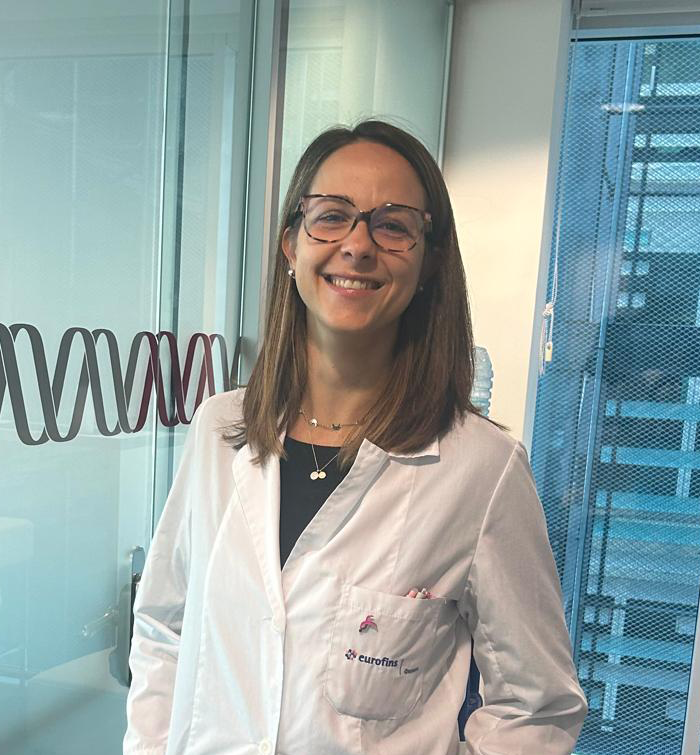 Foto della Dott.ssa Giangiobbe Sara, membro del team specializzato di Eurofins Genoma.